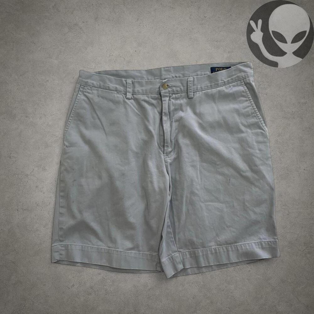 Polo Ralph Lauren Chino Shorts Size 36 Baby Blue Classic - Picture 5 of 8